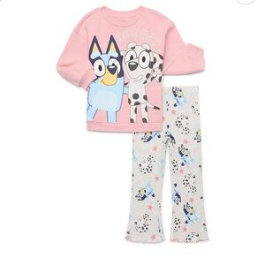 Kids Pajamas Set - Pink and Gray
